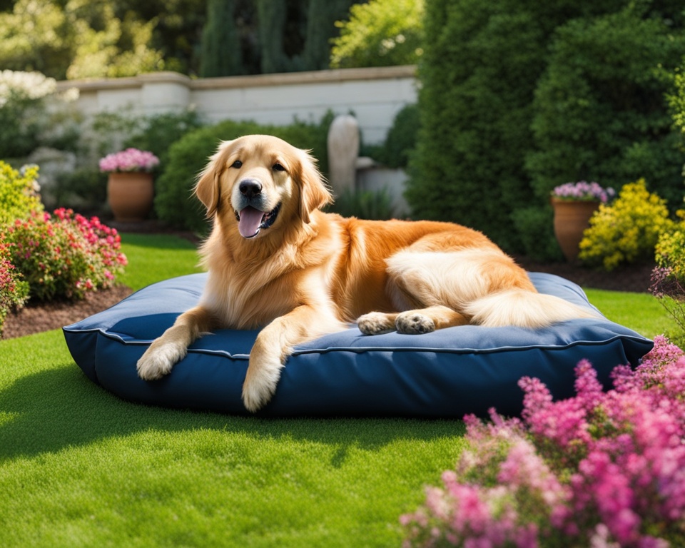 Komfortables Hundebett für drinnen und draußen