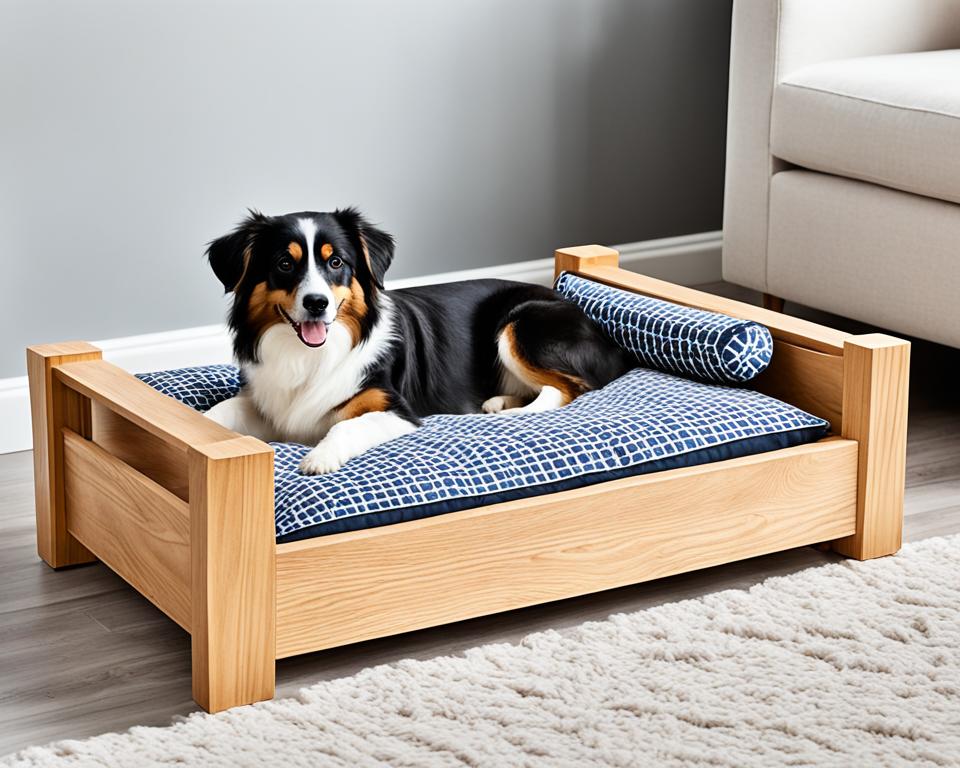 pflegeleichtes holz hundebett